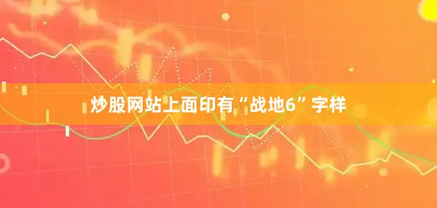 炒股网站上面印有“战地6”字样
